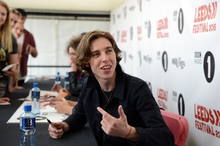 Van McCann of Catfish and the Bottlemen at Leeds Festival 2015